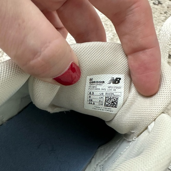 New Balance 550 Sneakers Size 8 - White Mercury Blue - Picture 7 of 7